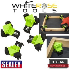 Sealey Corner Clamp Set Mitre Wood Hand Tools 4pc