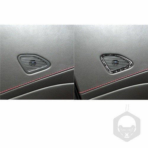 Pair Set of Carbon Fiber Car Door Tweeter Frame Sticker For Corvette C7 2014-19 - Picture 5 of 8