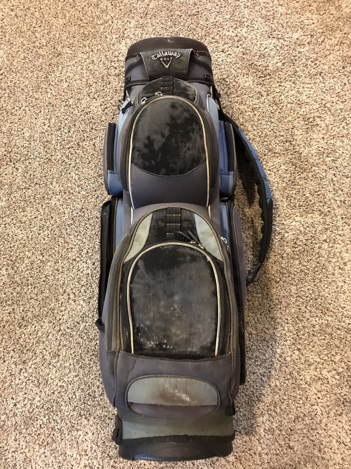 Callaway Golf Cart Bag 14Way Divider Blue/Black some broken zippers