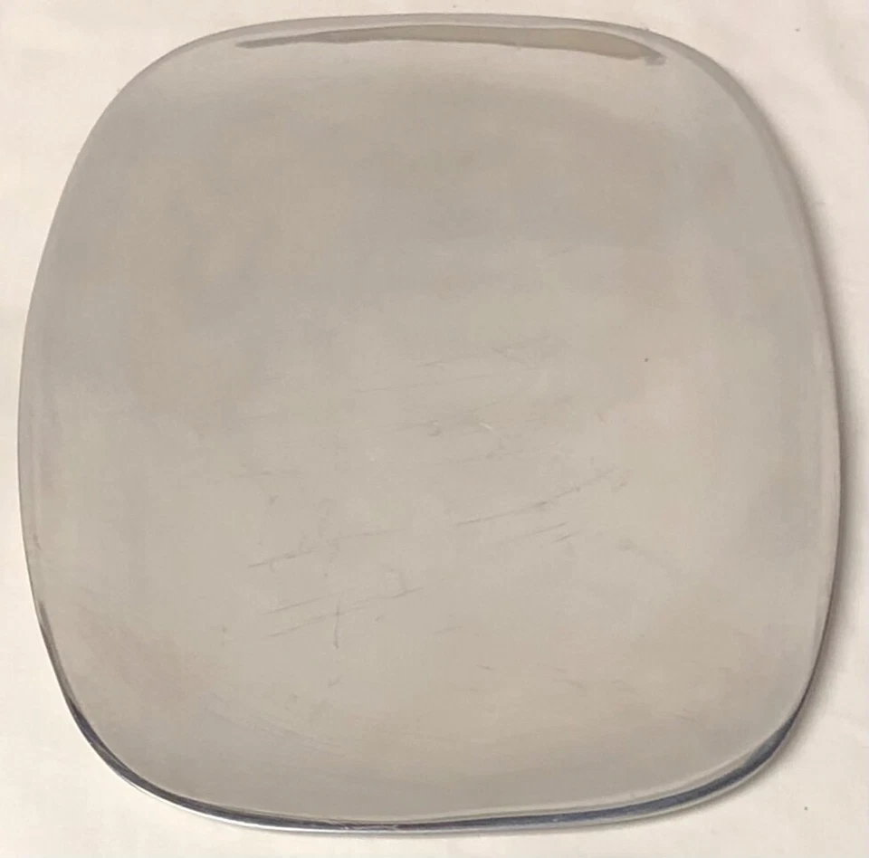 NAMBE 510 BANDEJA DE PLATO DE SERVIR VINTAGE ALEACIÓN DE METAL PLATEADO 10,5 X 8,5 Foto 4 de 4