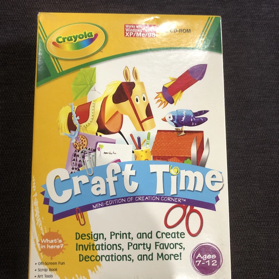 Crayola Craft Time Mini-Edition of Creation Corner PC CD-Rom for Ages 7-12 - Image 2 of 4