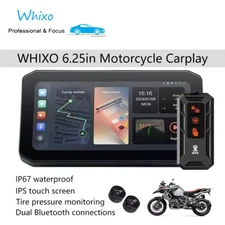 WHIXO Wireless Carplay Android Auto Moto Stereo, IPS, Tire Pressure Monitoring