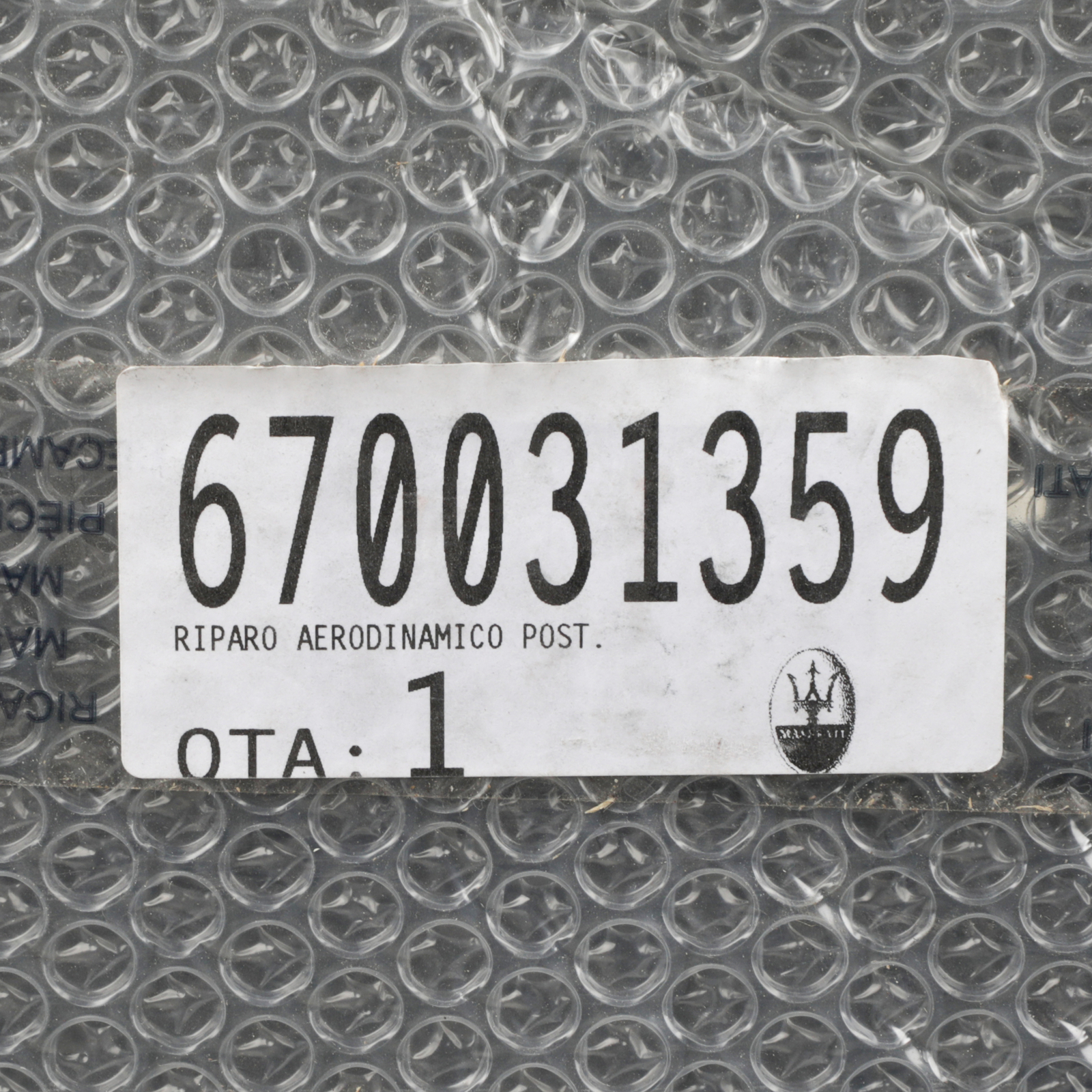 GENUINE MASERATI 2013-17+ Quattroporte Rr Underbody Aerodynamic Panel  670031359