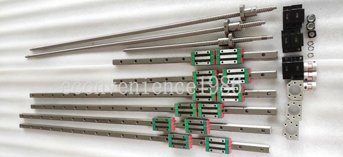 HGR20--500/500/750mm Linear rail &RM1605--500/500/750mm Ballscrew &BF/BK Kit