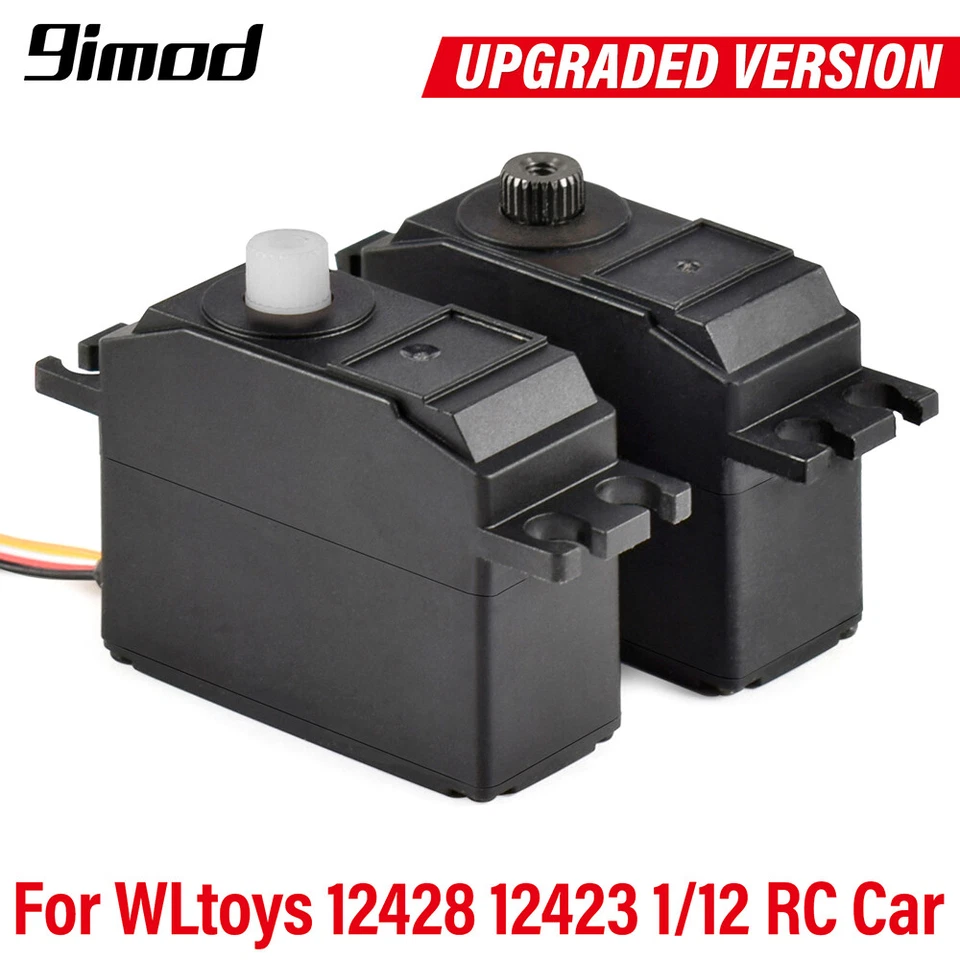 Metal Gear Servo Upgraded Parts for Wltoys 1/12 12428 12423 RC Desert Short Car - Image 2 of 4