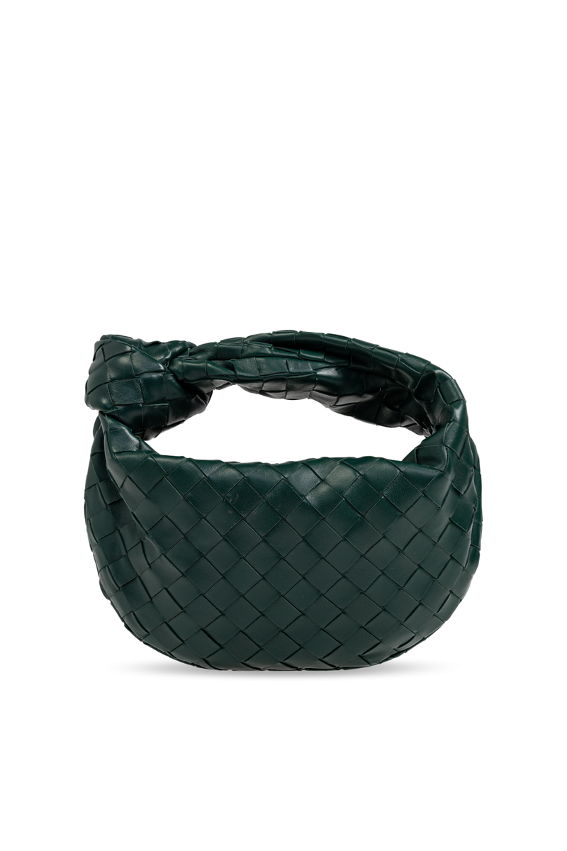 【関税込み】Bottega Veneta グリーン スモール Jodie バッグ BOTTEGA VENETA Mini Jodie $2950 Emerald Green Leather Top