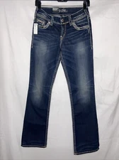 Silver Jeans Co Suki 17" Mid Rise SZ 26x31
