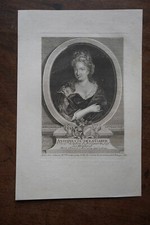 ANTOINETTE DE LA GARDE 1684-1759 PORTRAIT 18 EME