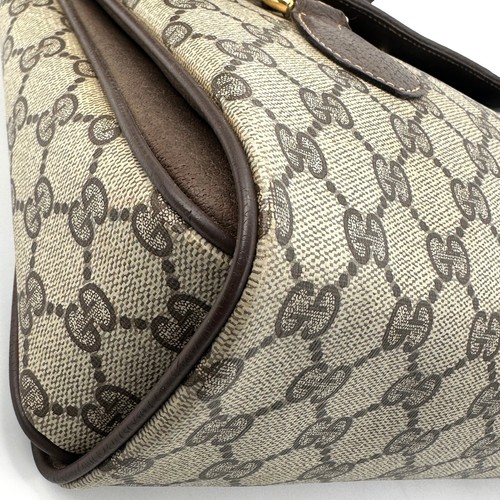 Auténtico bolso de mano vintage de cuero PVC Gucci GG - Imagen 8 de 24