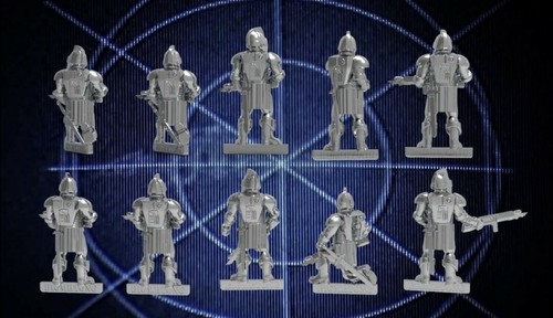Cylon Warriors Battlestar Galactica x10 set 1 28mm stargrave starsaga - Picture 2 of 3