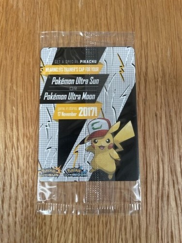 Pokémon JCC Promo SM108 Ash's Pikachu Promo Nuevo y Sellado - Imagen 2 de 2