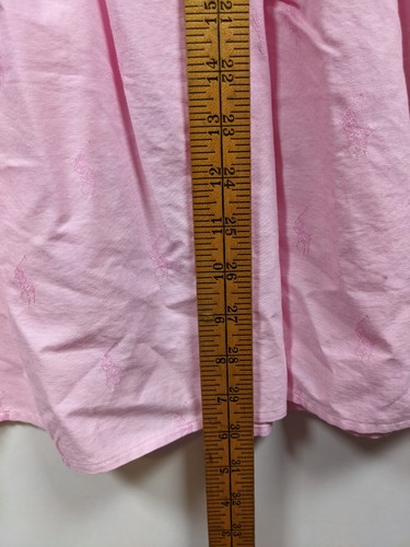 Polo Ralph Lauren Girls Cotton Shirt Dress Pink Size 12 Long Sleeve Button Front - Picture 5 of 6