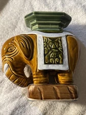 Vintage Enesco Imports Japan Ceramic Mini Elephant Stand Figurine