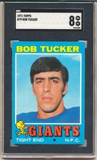 1971 Topps Football Bob Tucker (Rookie Card) (#79) SGC8 SGC. rookie card picture