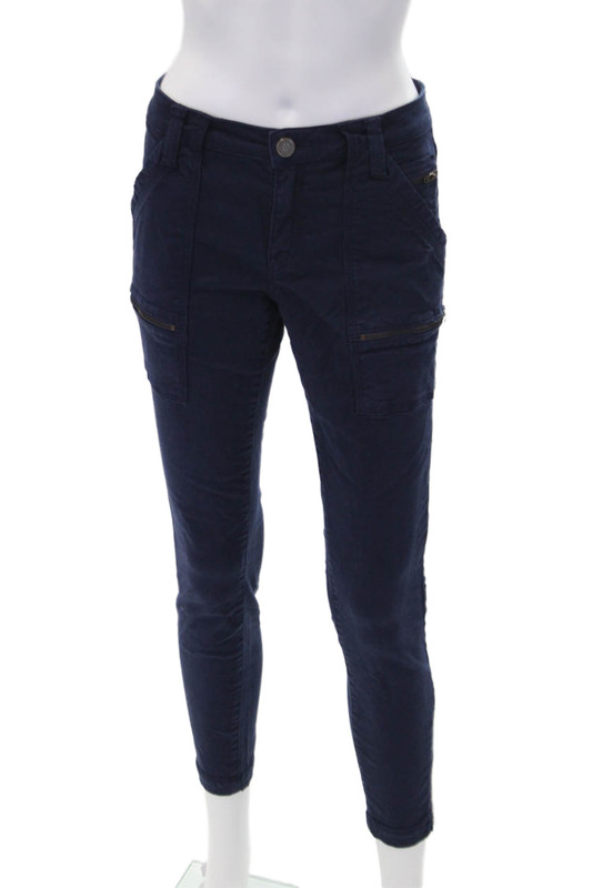 Joie Womens Cotton Slip-on Skinny Jeans Dark Blue Size 27