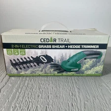 Cedar Trail 2-in-1 Electric Grass & Hedge Trimmer 1000 RPM/5 Hrs Lightweight