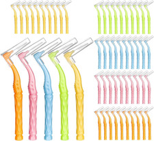 50Pcs Interdental Brushes, 5 Sizes Braces Brush Set Soft Dental Brushes with Non