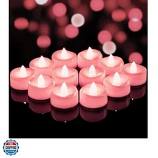 Flameless Candles, 12 Pack Tea Lights Candle Battery Operated, LED Tealight V...