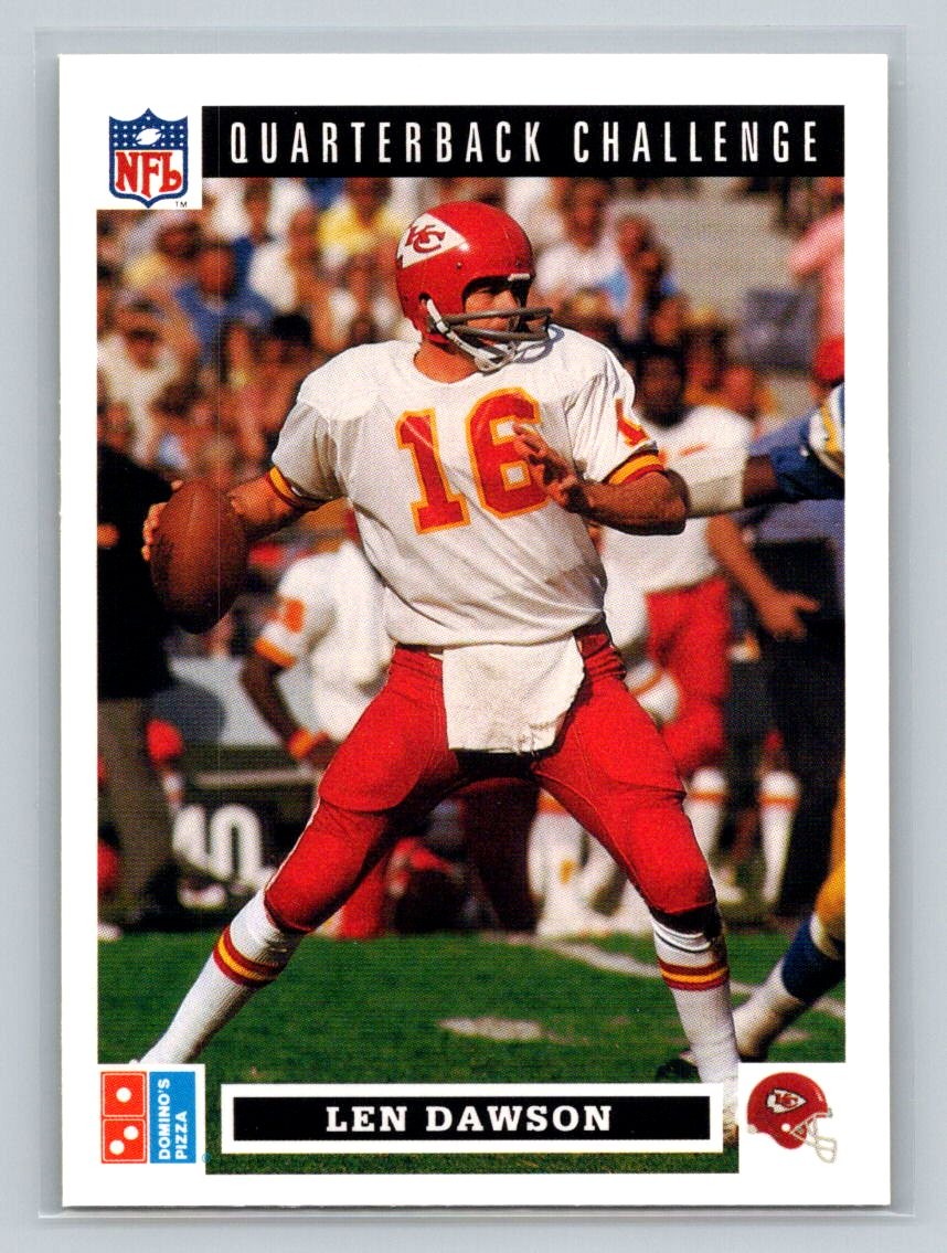 Len Dawson 1991 Upper Deck Domino's Pizza #34 Quarterback Challenge Chiefs