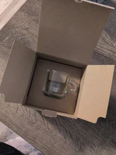 Brand New In Box Glass Espresso Mug and Saucer By Nespresso