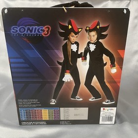 Shadow Deluxe Sonic Hedgehog 3 Movie Halloween Child Costume Boys S 6/7