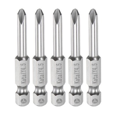 5pcs Y4.5 Magnetic Tri-point Y Type Screwdriver Bit 1/4'' Hex Shank 2'' Length