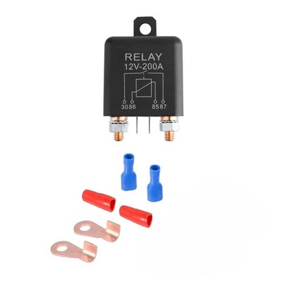 High Current Split Charge Relay 12V 200A 4 Pin for Car Truck Van Boat System