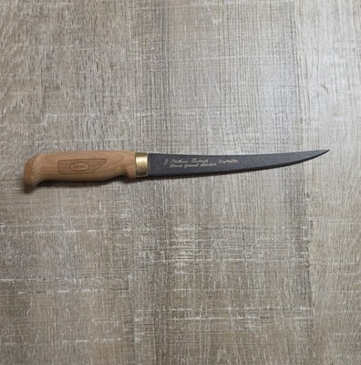 J. MARTINI FINLAND FIXED BLADE FILLET KNIFE & SHEATH Rapala Fishing Superflex