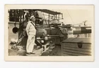 US Military soldier uniform Vintage RPPC Real Photo Postcard ww2 USS Chattanooga