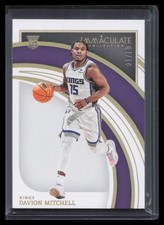 Davion Mitchell Rookie 2021-22 Panini Immaculate Collection #47 Gold #/10