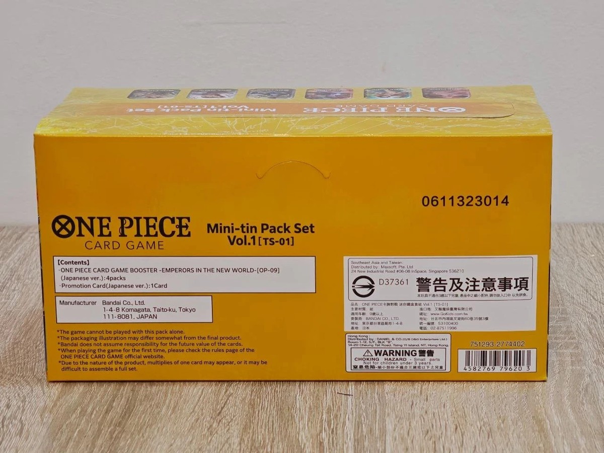 ONE PIECE CARD GAME Mini Tin Vol.1 TS-01 Japanese ASIAN Version