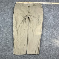 Columbia Pants Mens 40x30 Khaki Chino Casual Outdoor Flat Front Lightweight