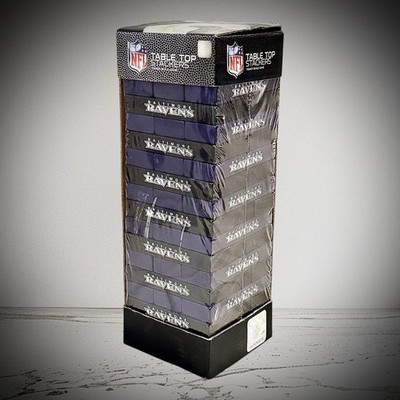 NFL Ravens Table Top Stackers Tower Game Wooden Blocks New Replacements