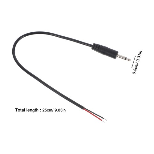 10 Pezzi Connettore per Cuffie Linea Audio Cavo Jack 3,5mm Spina Cavo Nudo - Foto 9 di 12