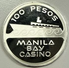 Philippines 100 Pesos Manila Bay Casino 925 Silver Proof Coin (Franklin Mint)