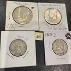 Silver Coin Lot – 2x Kennedy Halves (40%) + 2x Silver Quarters (90%) [41]