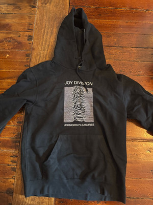 Joy Division Unknown Pleasures Hoodie - Black - Size S/M - Band Merch