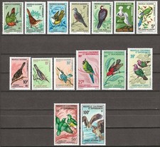 NEW CALEDONIA 1966 SG 403/417 Birds MNH