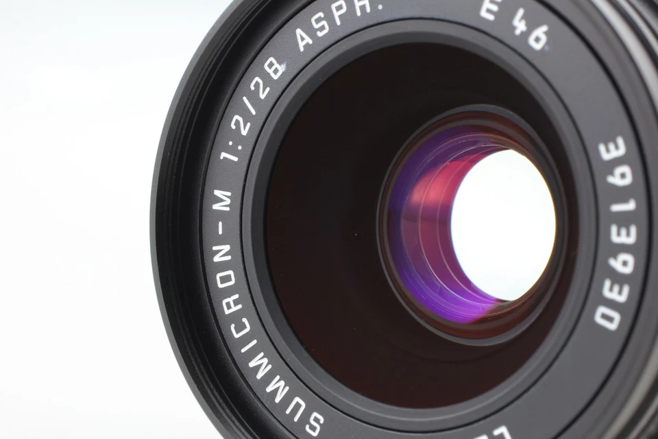 [COMO NUEVO con capucha] Lente Leica Summicron M 28 mm f/2 ASPH E46 negra 11604 de JAPÓN Foto 3 de 4