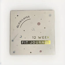 Logilates 12 Week Fit Journal Fitness Planner Set with Pen and Tape Measure