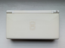 Nintendo DS Lite Handheld Console Polar White - w/ stylus + slot cover