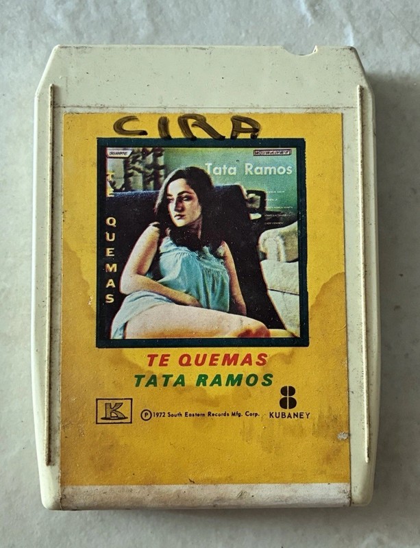 Tata Ramos - Te Quemas - Kubaney Records 8 Track Cartridge Tape 