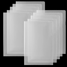 12 Packs Legal Size Clear Project Pocket Sleeves 9?x14.5?L-Type Plastic Folde...