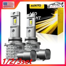 LED Headlight Conversion Bulb HB4 9006 High Beam Low Bright White 6000K 1/2set