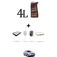 Hoffcar Wartungsset 4 Filter Und 4L ÖL FüR Chevrolet Optra 1.8 16V 90KW Ab 2