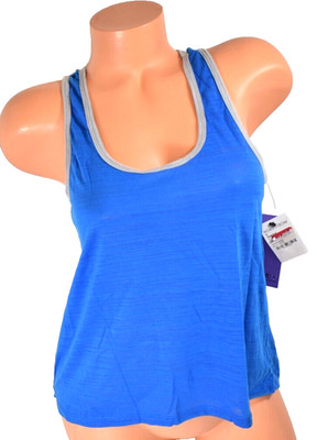Women's Unity Blue Aster Racerback Tank Top Size S  NWT