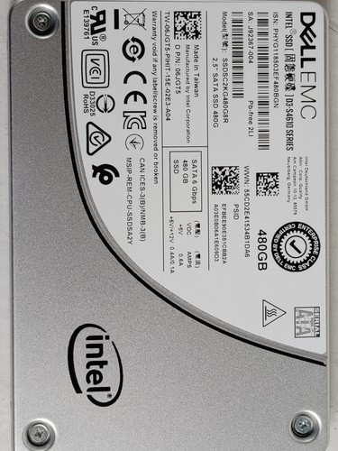 Intel DELLEMC D3-S4610 SSDSC2KG480G8R 480 GB SATA III 2,5 Zoll Solid State Drive