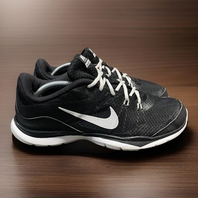Nike Flex Supreme TR 5 Womens Size 9 Running Shoes Trainers Sneakers Black White