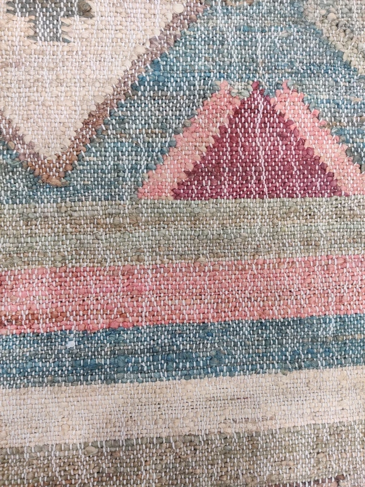 Natural 5 x 8 ft Handwoven Jute Kilim Area Rug for Living Room Geometric 160x240 - Image 4 of 4