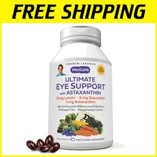 Natural Eye Support Softgels - Bilberry, Grape Seed Extract